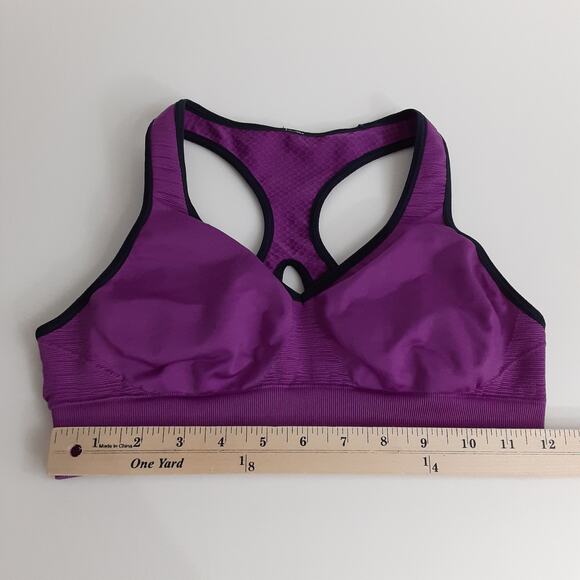 Lululemon Go Steady Seamless Sports Bra Racerback Purple Womens 2 Athletic Dance - Picture 7 of 9
